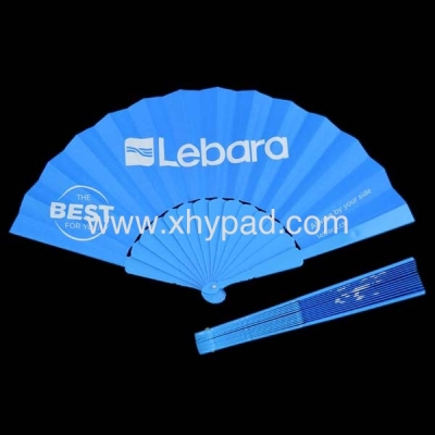促销Logo纯色Labara塑料扇